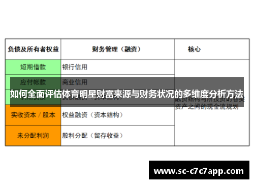 如何全面评估体育明星财富来源与财务状况的多维度分析方法