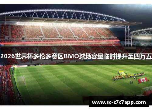 2026世界杯多伦多赛区BMO球场容量临时提升至四万五